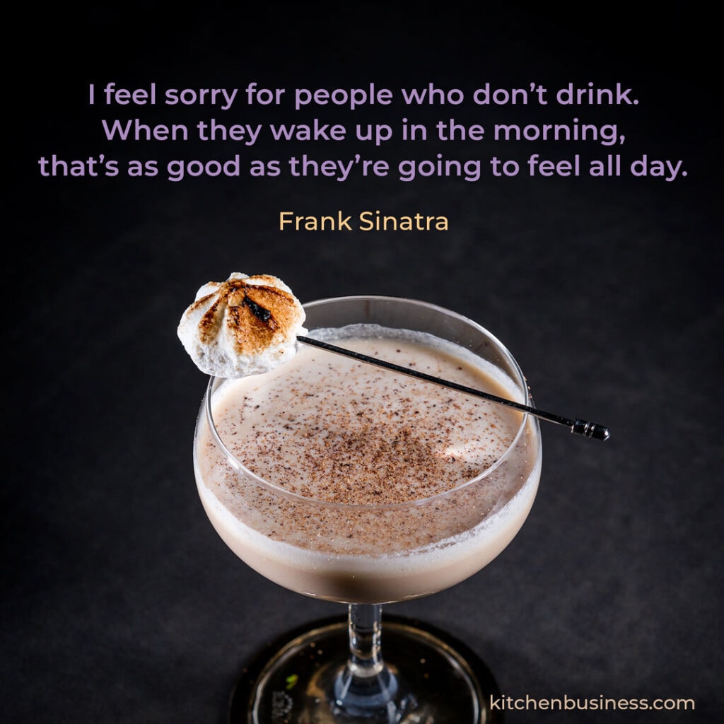 Bar quote by Frank Sinatra