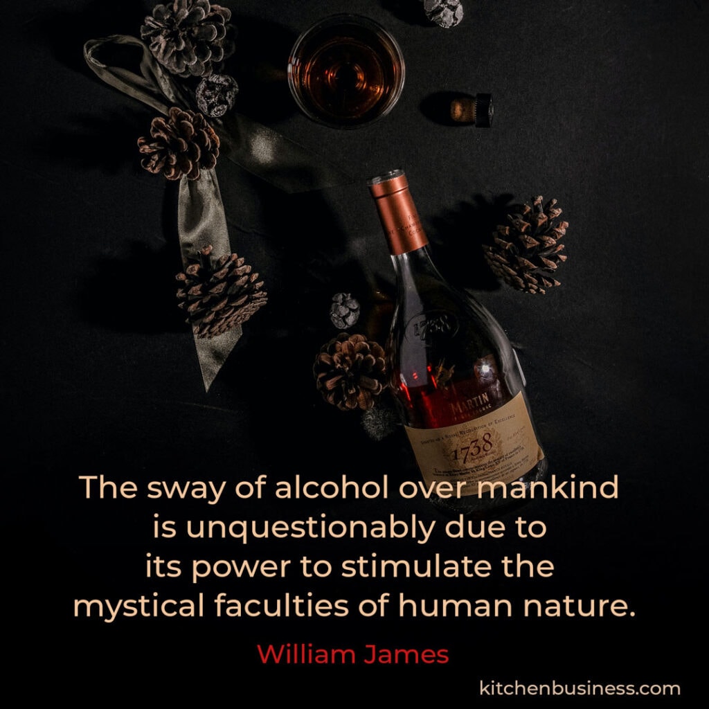 Bar quote by William James