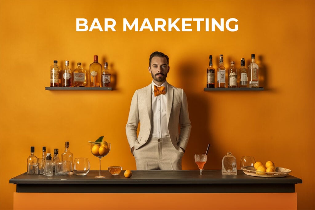 bartender behind counter