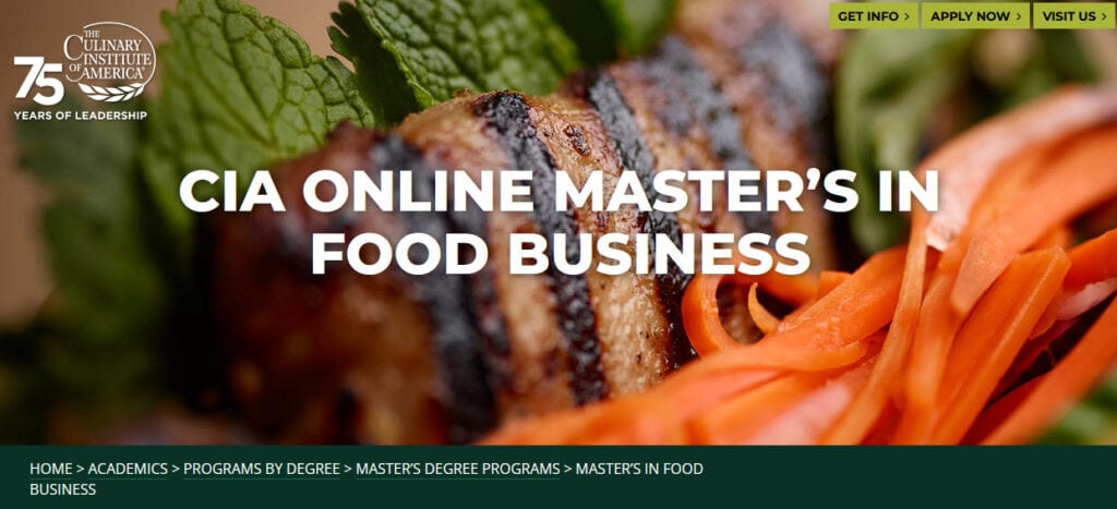 The Culinary Institute of America website