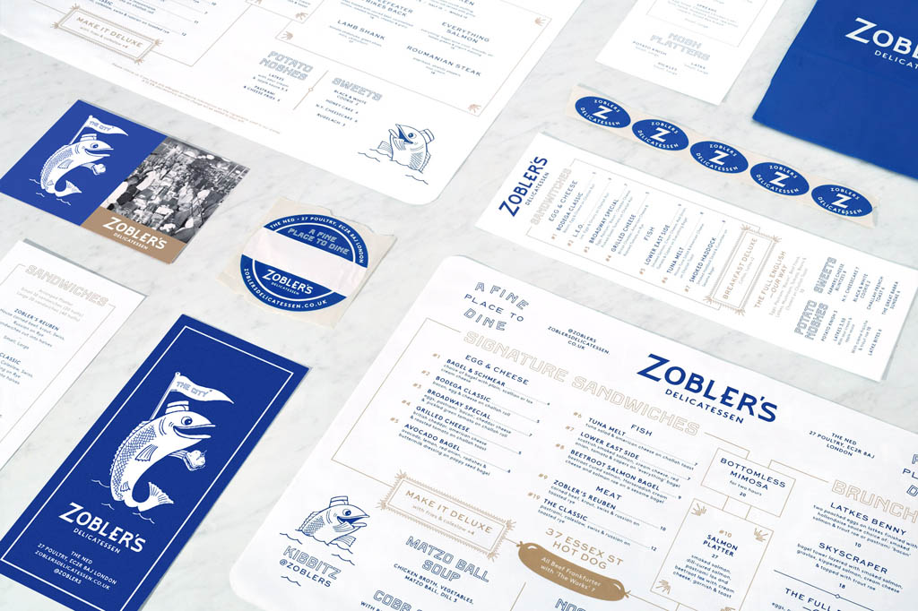 Zobler's Delicatessen Menu Design by Club