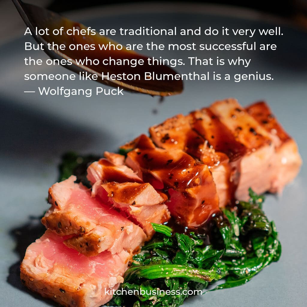 Chef quote on creativity by Wolfgang Puck