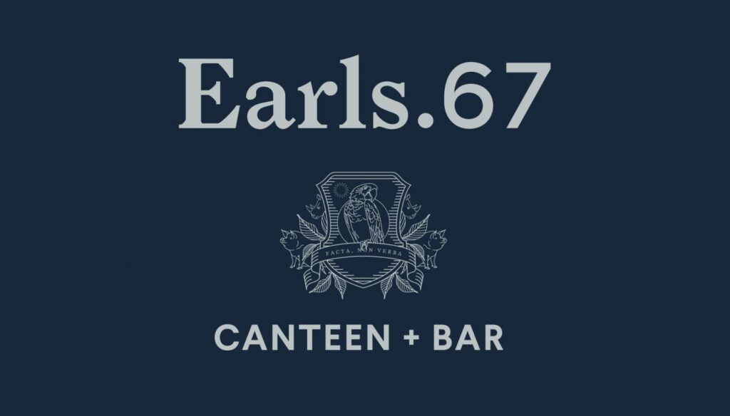 Earls. 67 canteen & bar - Logo Design by Glasfurd Walker