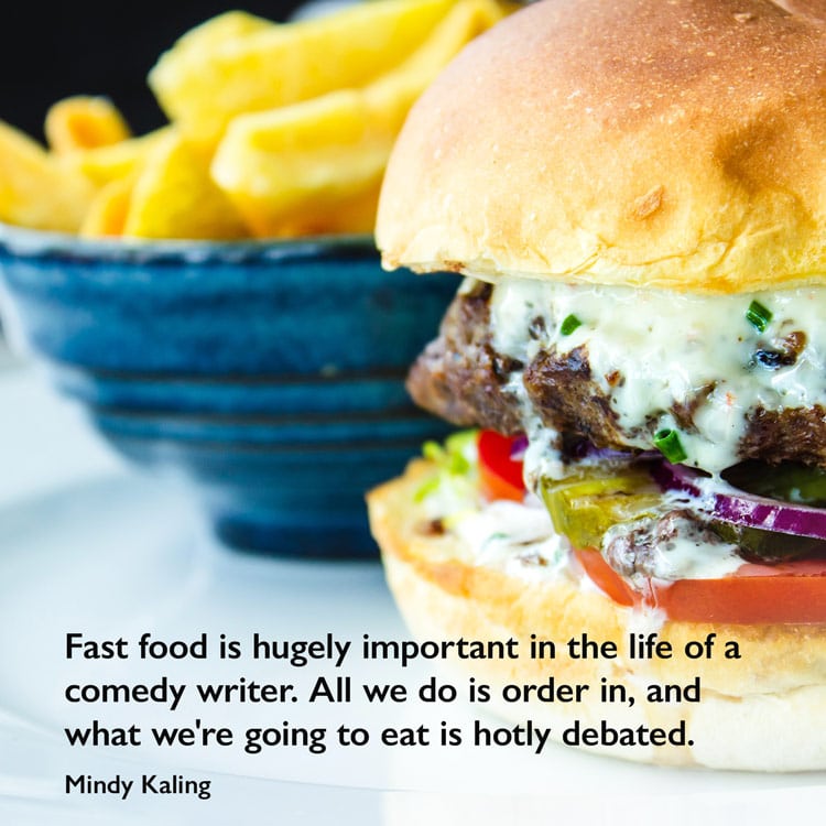 fast food quote by Mindy Kaling