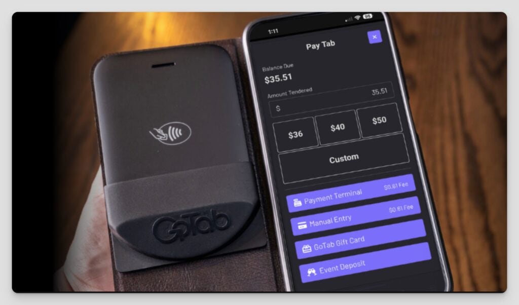 GoTab Pocket POS device