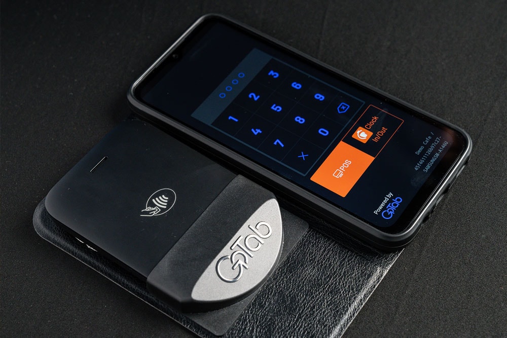 Photo of GoTab Pocket POS with folio