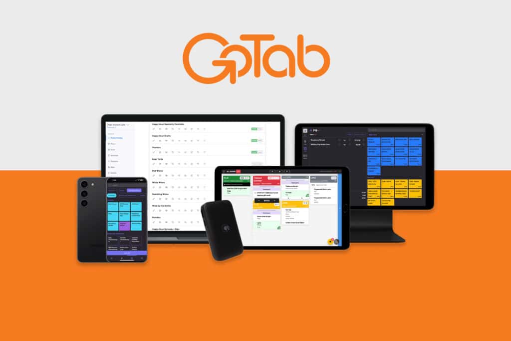 graphic showing GoTab POS devices