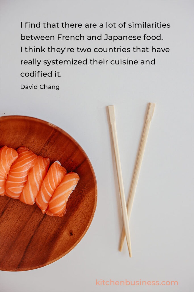 Japanese food quote by David Chang