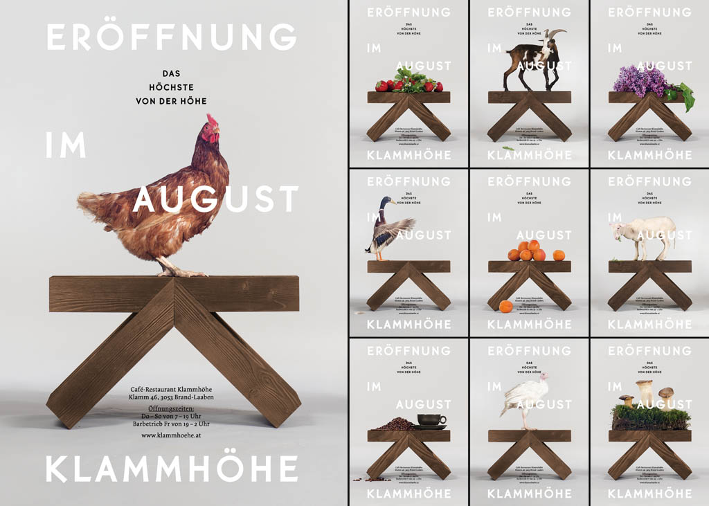 Klammhöhe cafe branding by Roland Radschopf