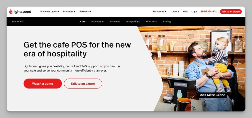 Lightspeed POS for bakeries website