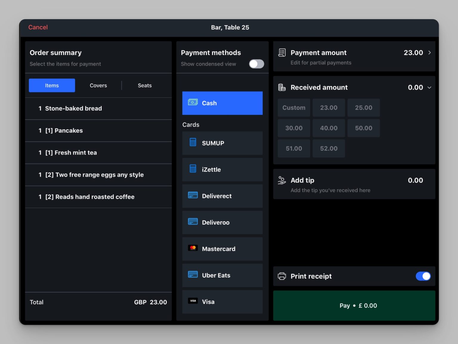 16 Restaurant POS Features That Are Essential In 2024   Lightspeed Processing Payments And Tips Dashboard Ipad 1536x1153 