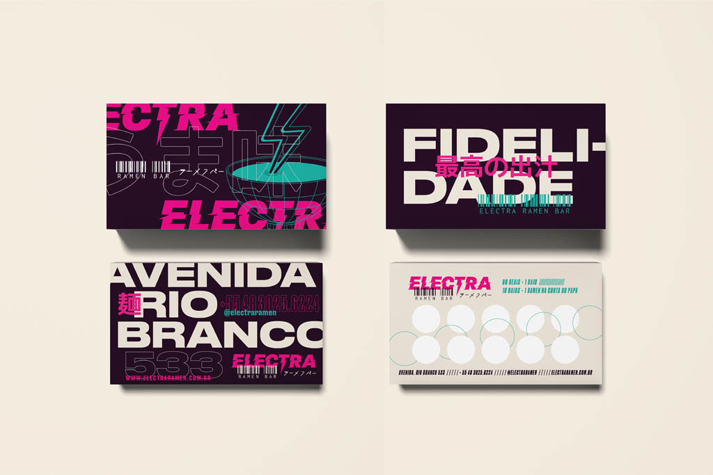 Business Card for Electra Ramen Bar