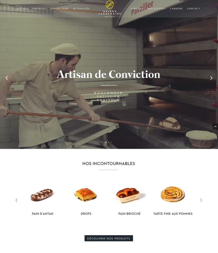 website image Maison Landemaine bakery