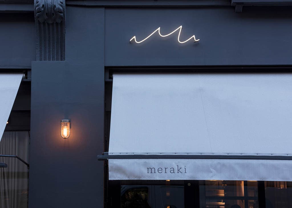 Restaurant Meraki -  Branding by DutchScot. London, UK