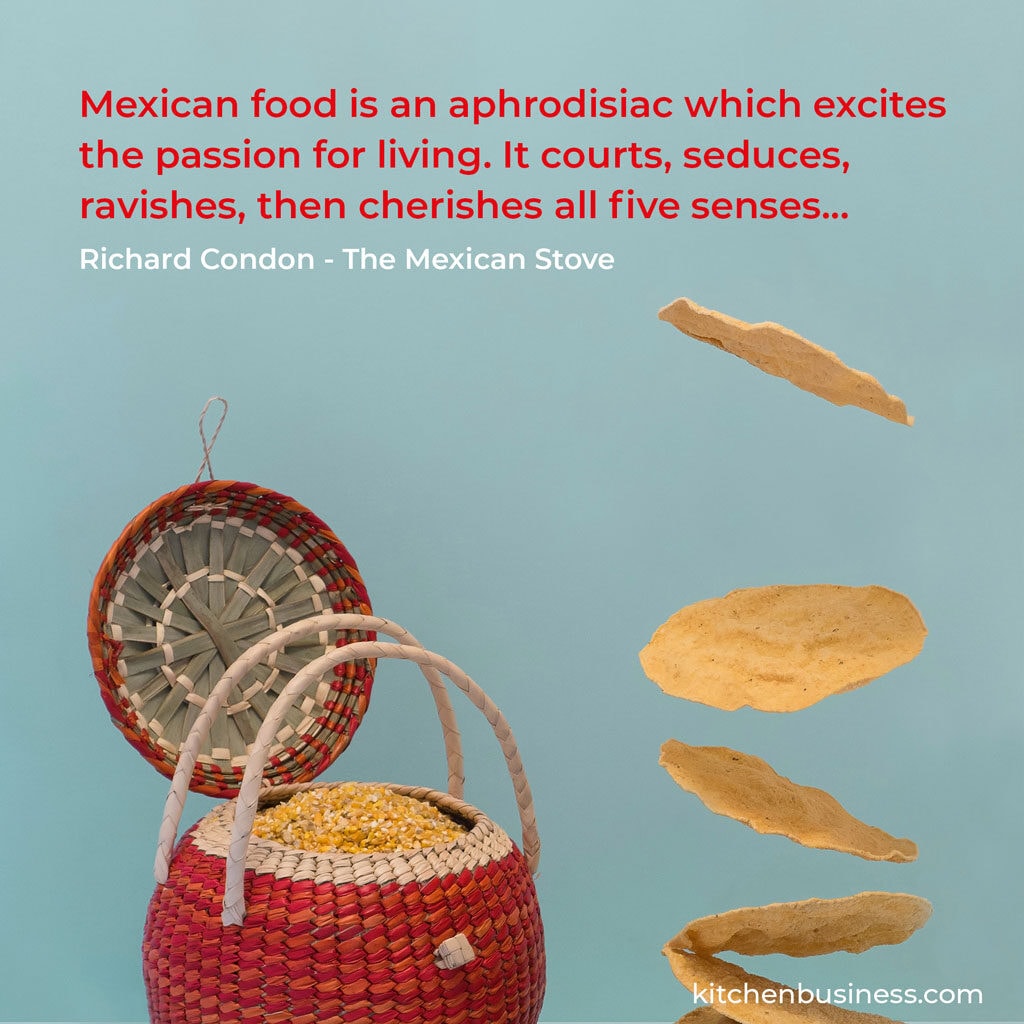 Mexican food quote by Richard Condon