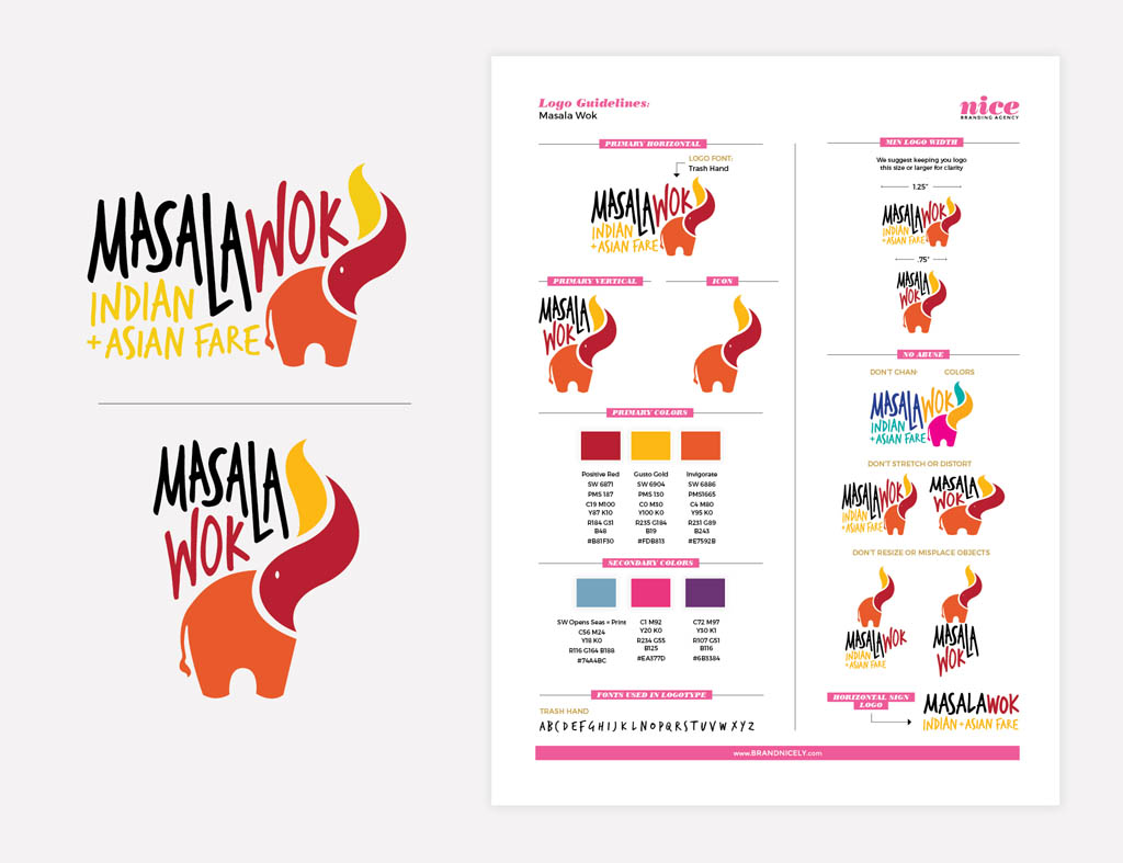 Masala Wok - Design by Nice Branding AgencyMasala Wok - Design by Nice Branding Agency