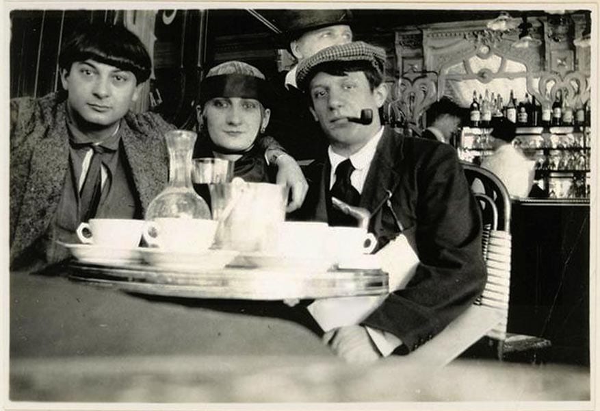 Pablo Picasso Moise Kisling Paquerette Cafe la Rotonde paris 1916