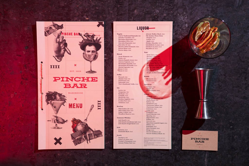 Pinche Bar Menu Design by Human