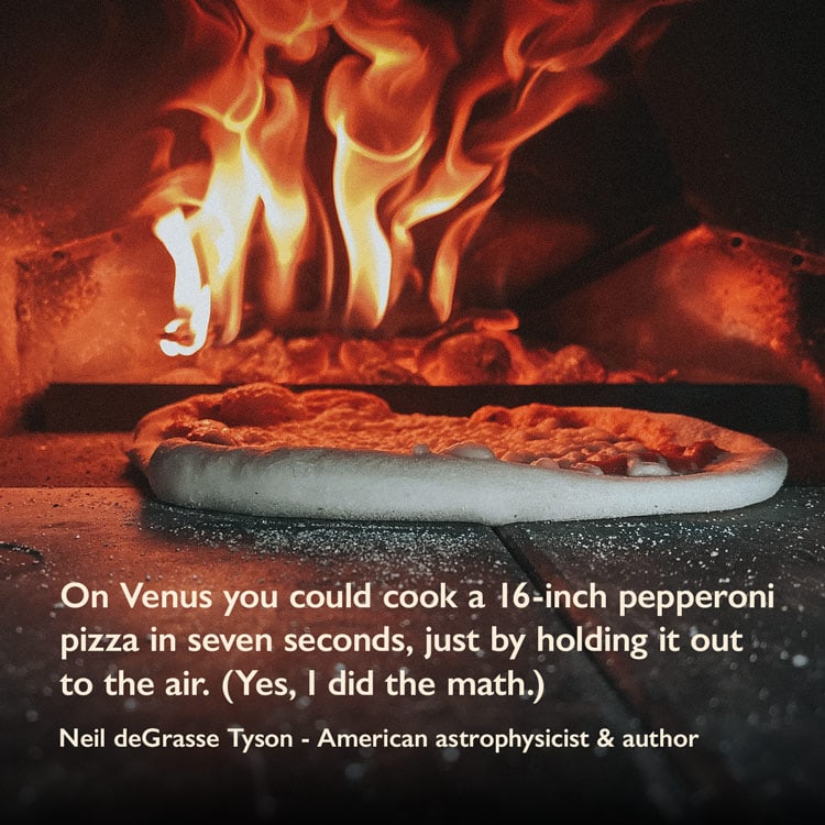 Pizza quote by Neil deGrasse Tyson