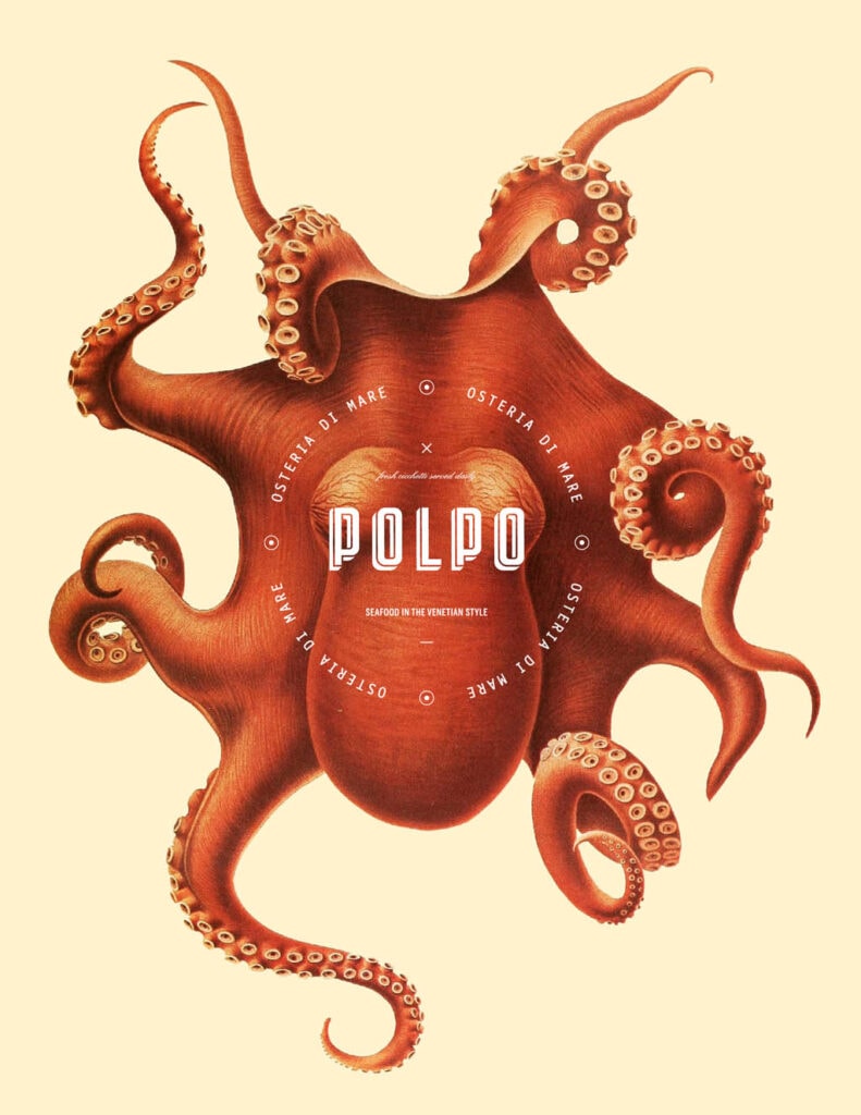 Polpo Restaurant - Branding by Richard Marazzi Design