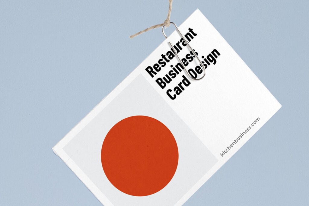 Restaurant business card design
