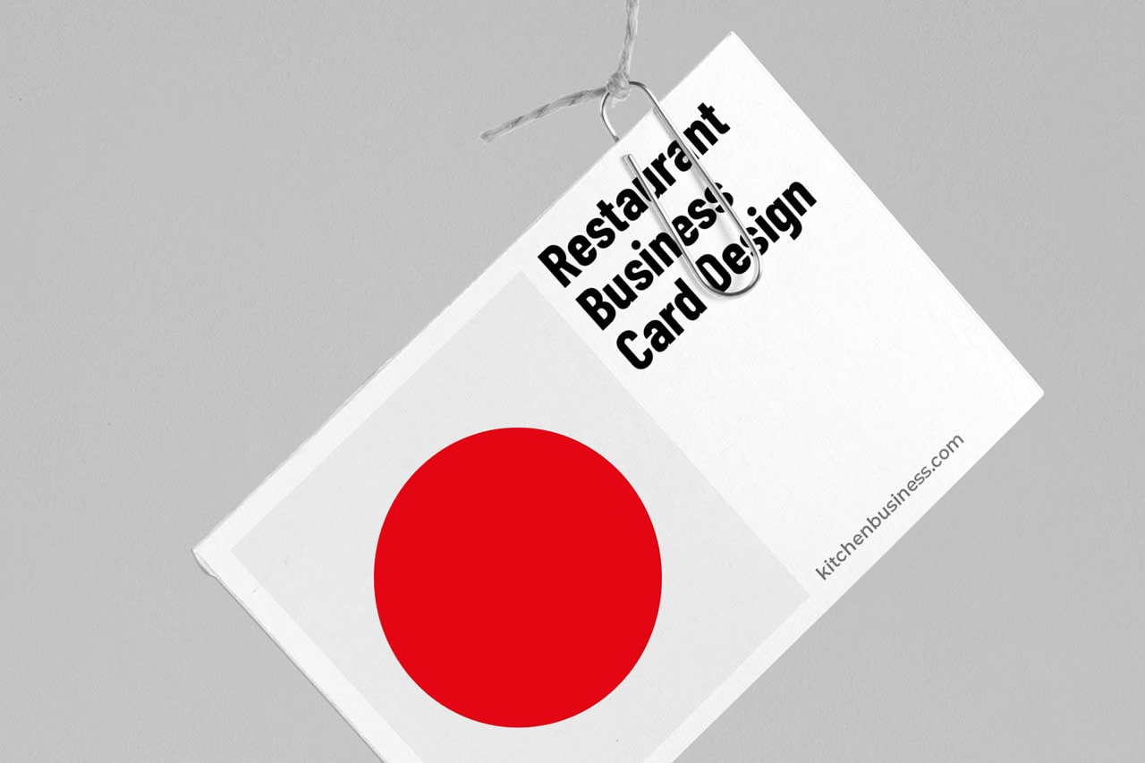 Restaurant business card design examples