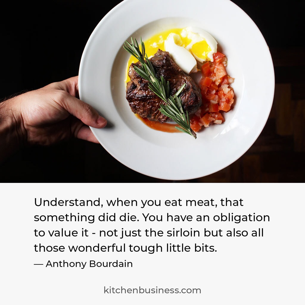 Restaurant quote by Anthony Bourdain