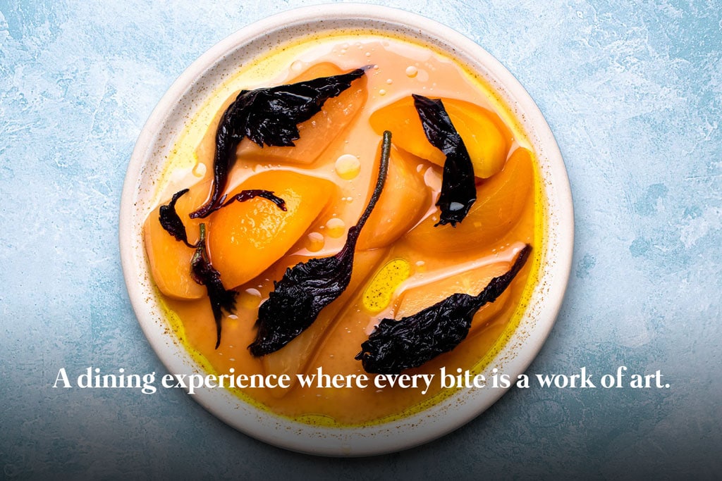 A dining experience where every bite is a work of art. Restaurant slogan.