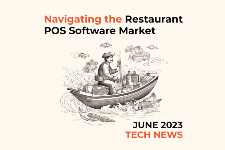 restaurant tech news with illustration of a chef