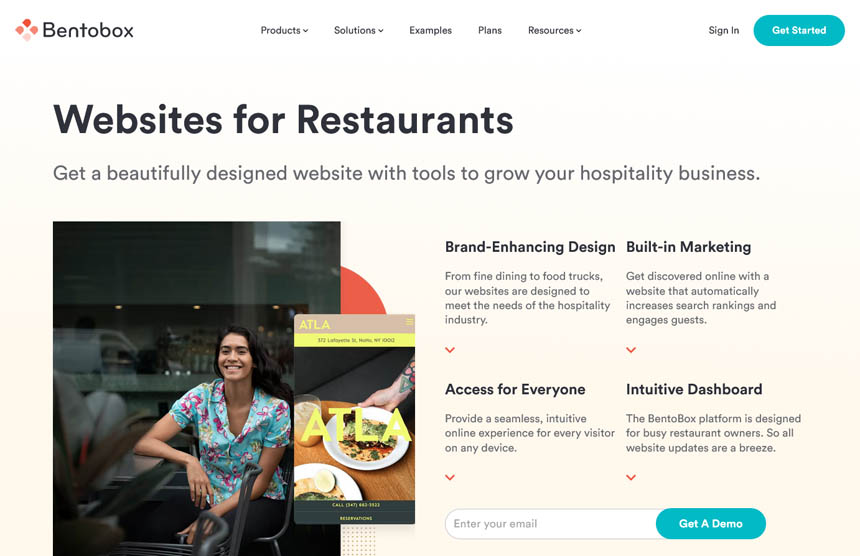 Screenshot 2022 Restaurant Website Service BentoBox