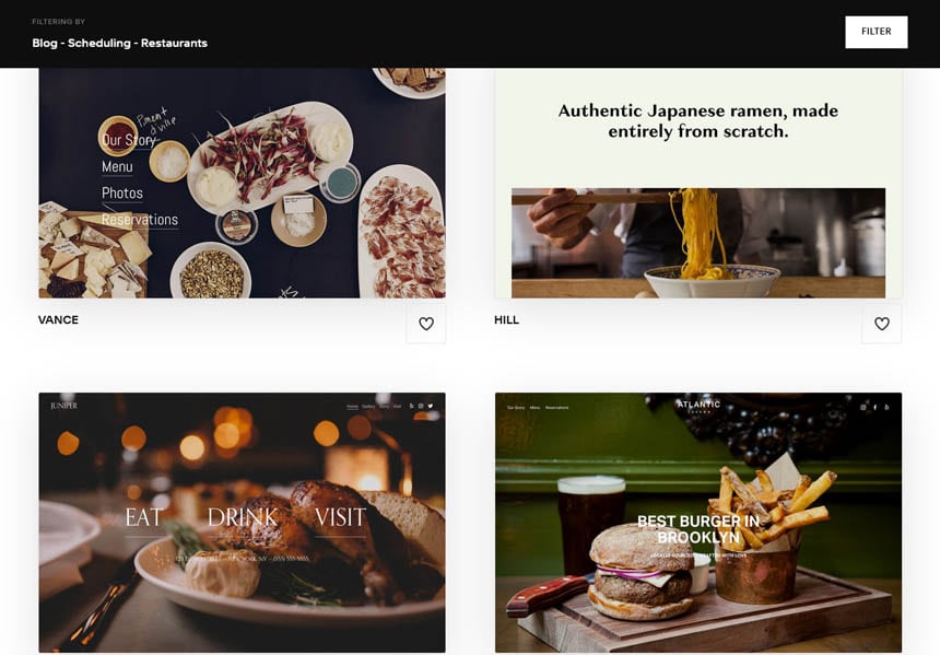 Screenshot 2022 Website Design Templates – Squarespace