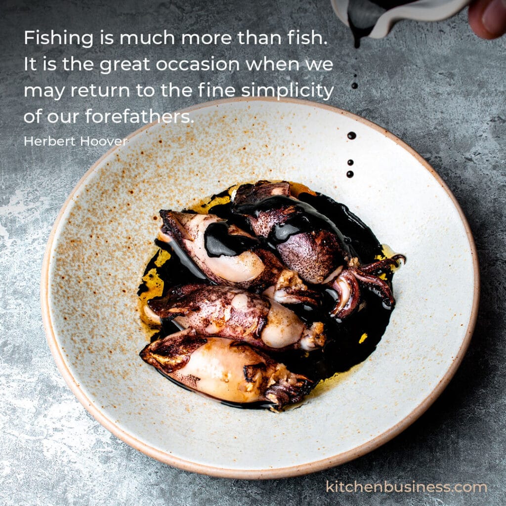 Seafood quote by Herbert Hoover