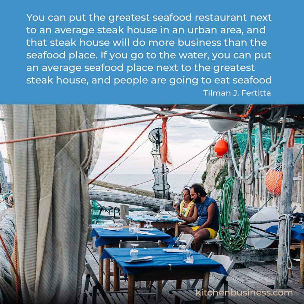 Seafood quote by Tilman J. Fertitta