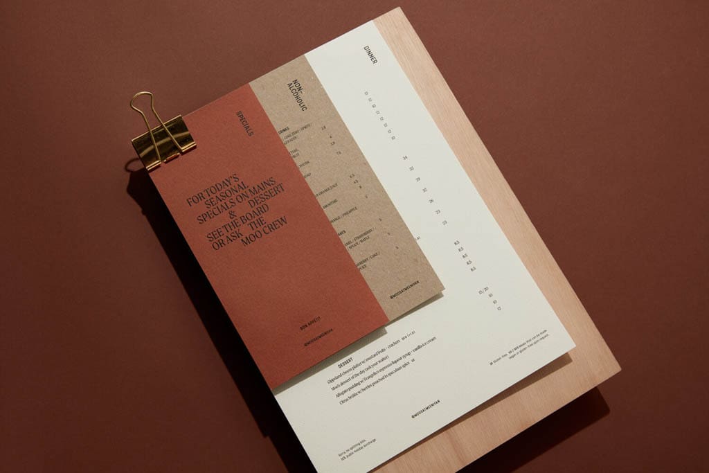 Moo's Coffee Shop - Menu Design by Studio Sly