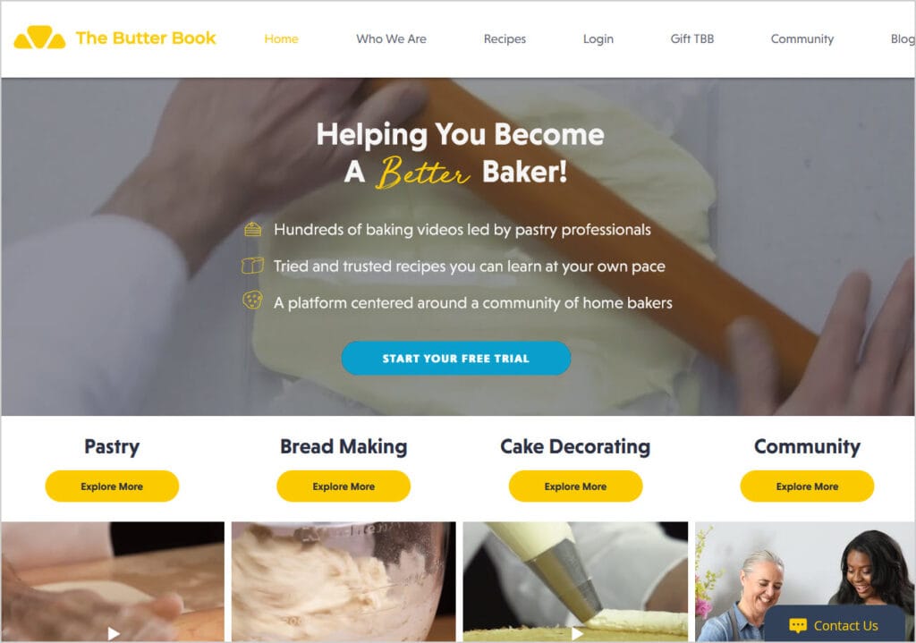 The Butter Book website