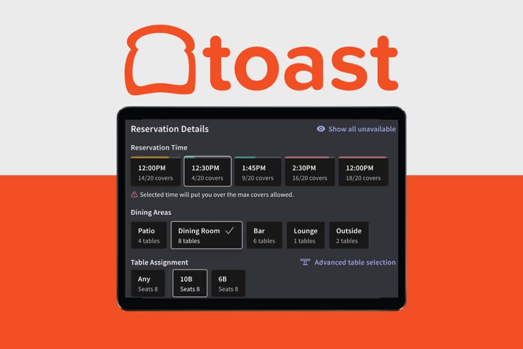 graphic showing the Toast POS system
