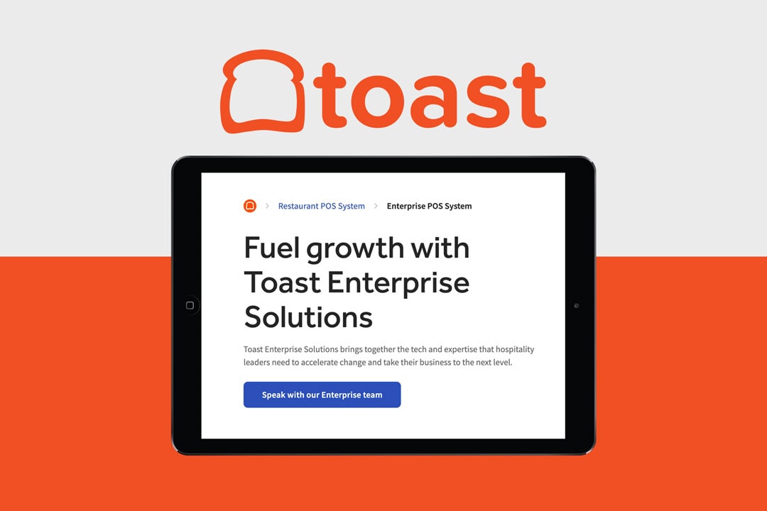 Graphic illustration of Toast website