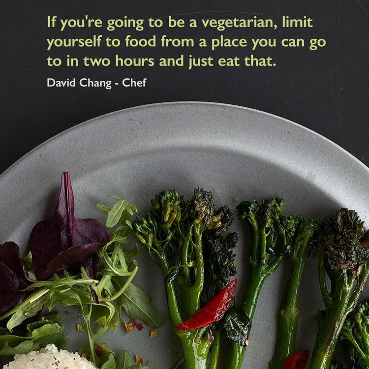 vegetarian quote by chef David Chang