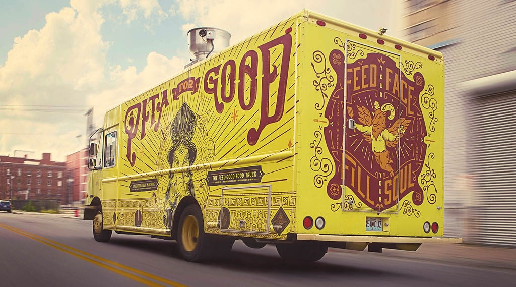 Pita For Good Food Truck Design example