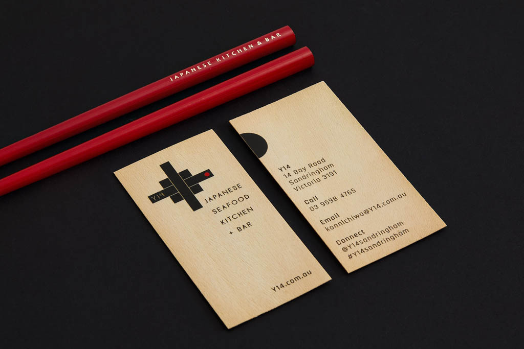 Business card for Y14 Japanese Seafood Kitchen