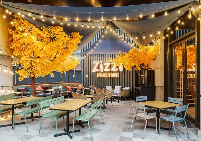 Zizzi Italian restaurant by Red Design