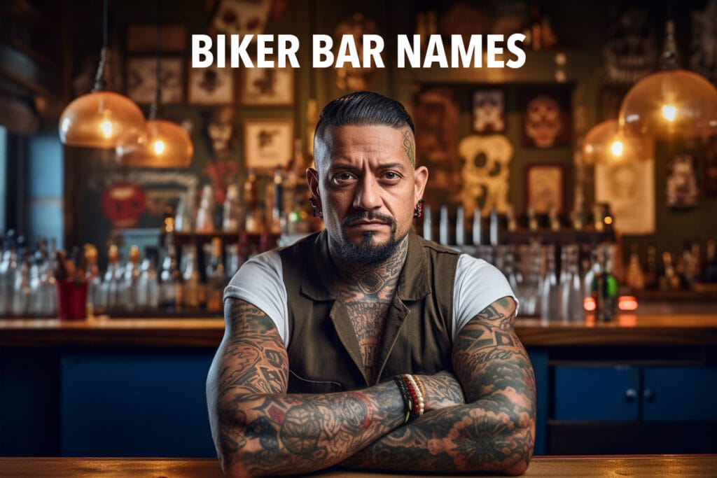 bartender in a biker bar