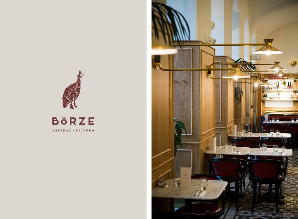 Branding for BÖRZE Café by Eszter Laki