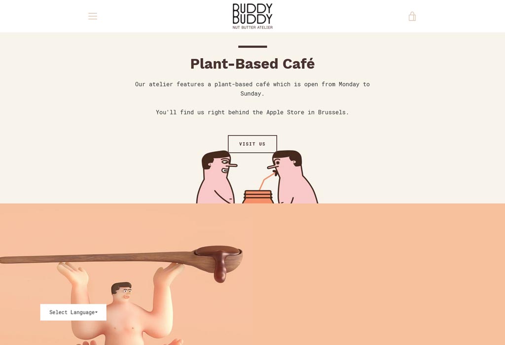 Website image of Buddy Buddy Cafe