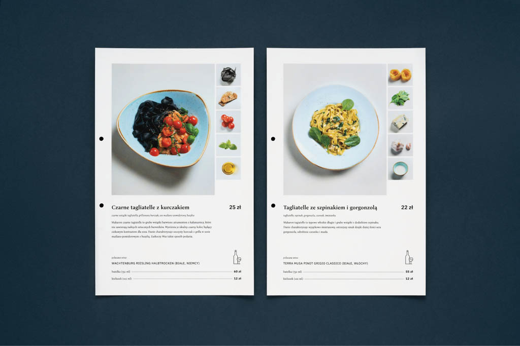 Okopova Cafe & Restaurant Menu Design by Motyw Studio