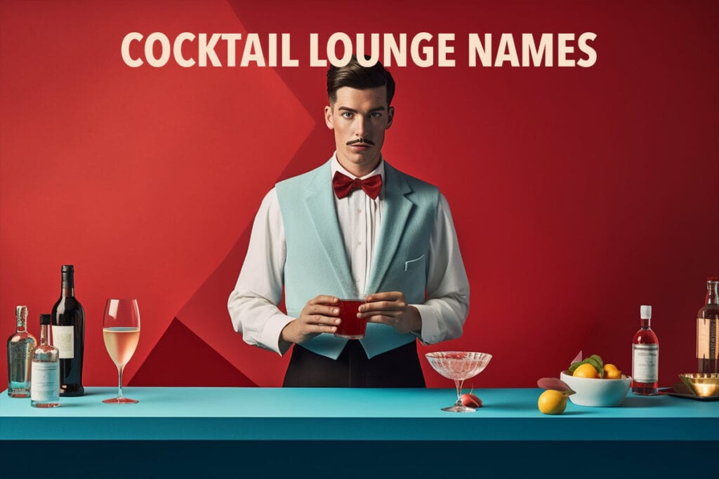 bartender in cocktail lounge