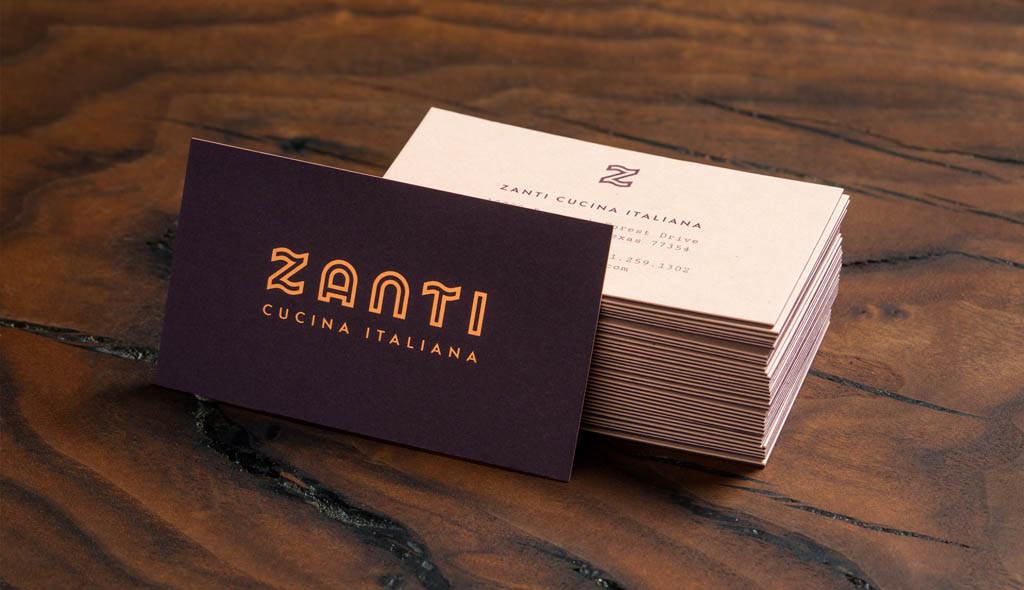 Zanti Cucina Italiana - Business Card Design by Principle