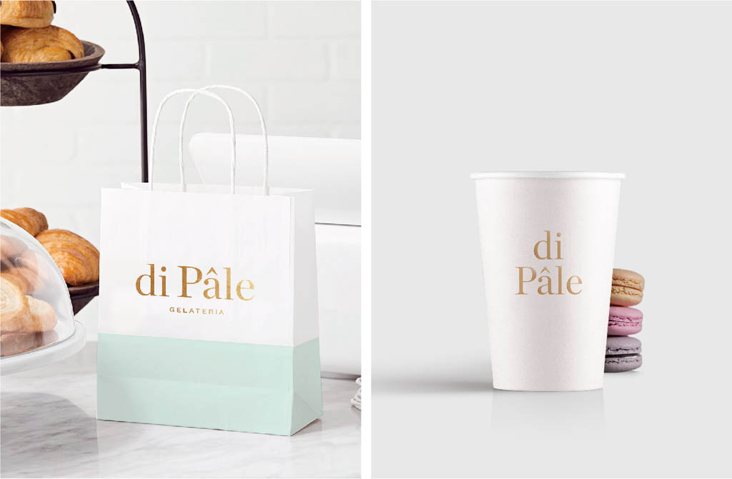 Branding for Di Pâle Gelateria by Estudio Nuar