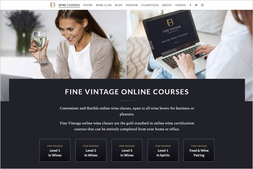 Fine Vintage LTD website