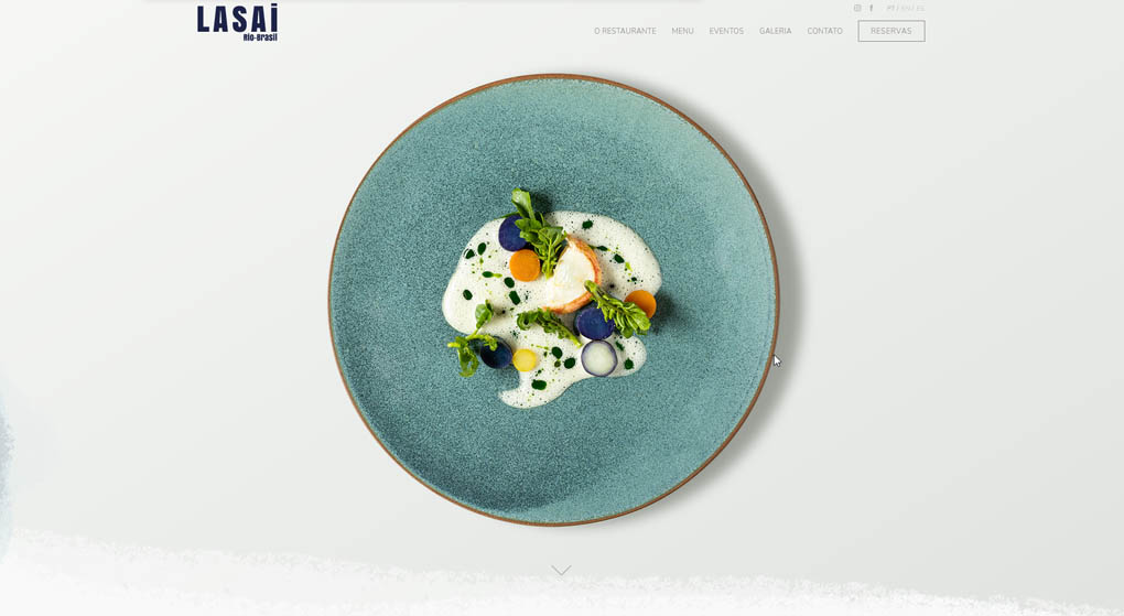 Lasai is a one-star Michelin restaurant in Rio de Janeiro.Restaurant Website Design 